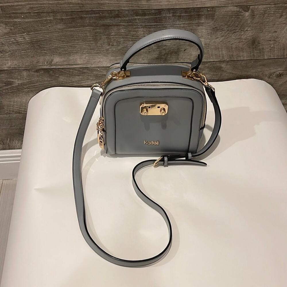 Kadell leather handle purse with detachable strap like new without Tag